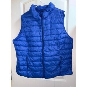 Royal Blue down vest XL Women GUC